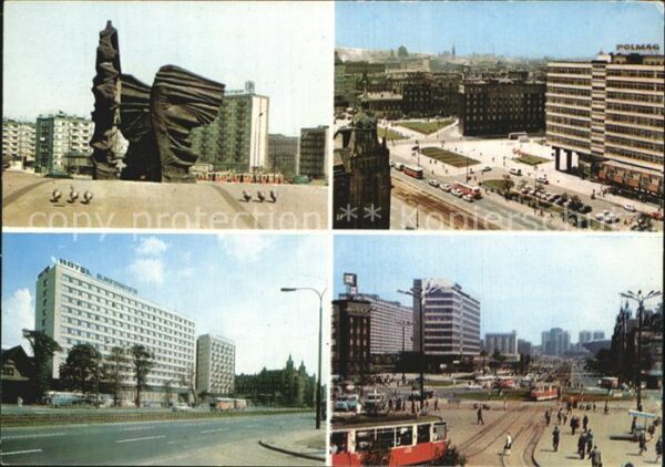 Katowice Pomnik Powstancow Slaskich Hotel-Katowi