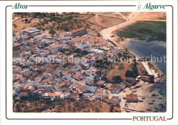 Alvor Fliegeraufnahme mit Strand