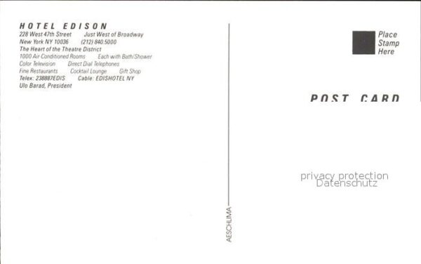New York City Hotel Edison – Bild 2