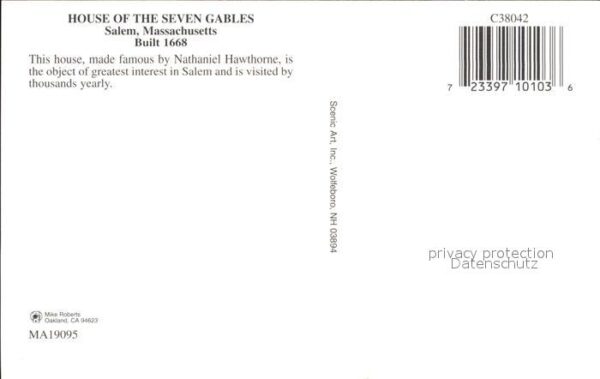 Salem Massachusetts House of the seven Gables – Bild 2