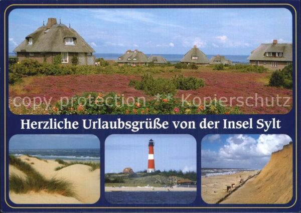 Sylt Leuchtturm Düne Friesenhaus