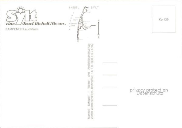 Kampen Sylt Leuchtturm Fliegeraufnahme – Bild 2