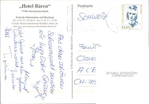 Oberharmersbach Hotel Bären Gasthaus Rössle – Bild 2