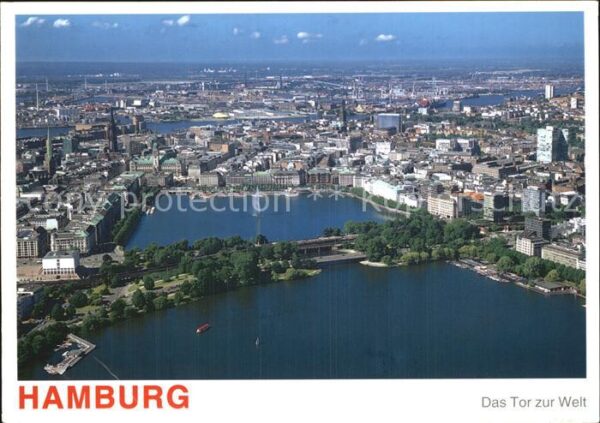 Hamburg Fliegeraufnahme das Tor zur Welt