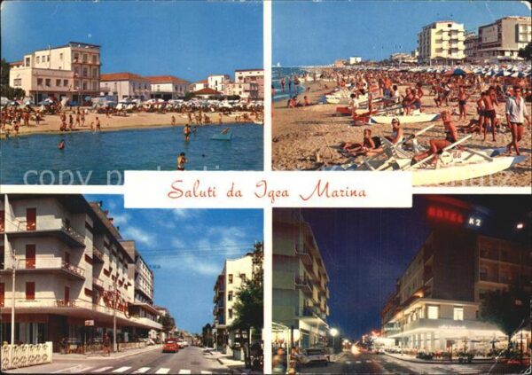 Igea Marina Strand Stadtansicht