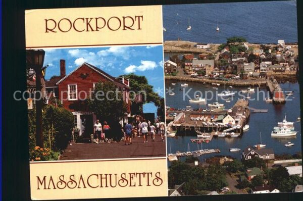 Rockport Massachusetts Fliegeraufnahme Teilansicht