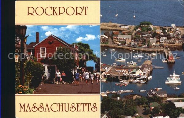 Rockport Massachusetts Fliegeraufnahme Teilansicht