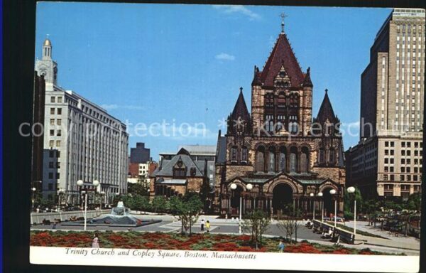 Boston Massachusetts Trinity Church and Copley Square