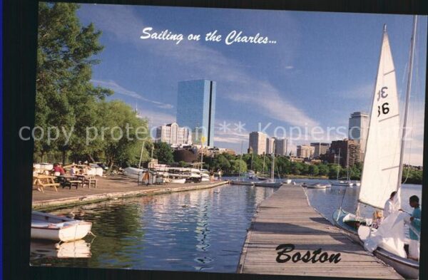 Boston Massachusetts Sailing Dock on the Charles River