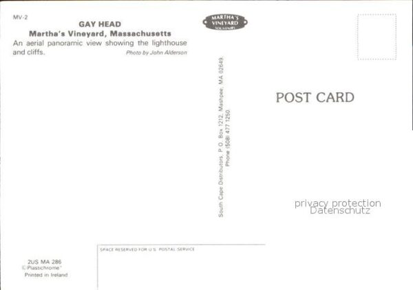 Vineyard Haven Fliegeraufnahme Gay Head – Bild 2