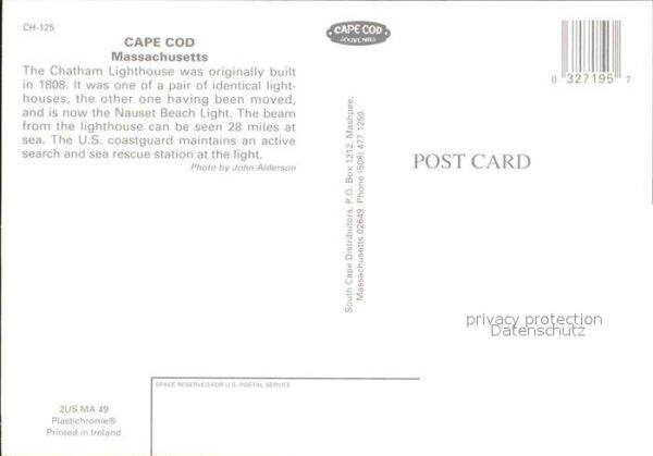 Cape Cod Mass. Chatham Light – Bild 2