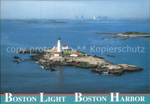 Boston Massachusetts Fliegeraufnahme Leuchtturm