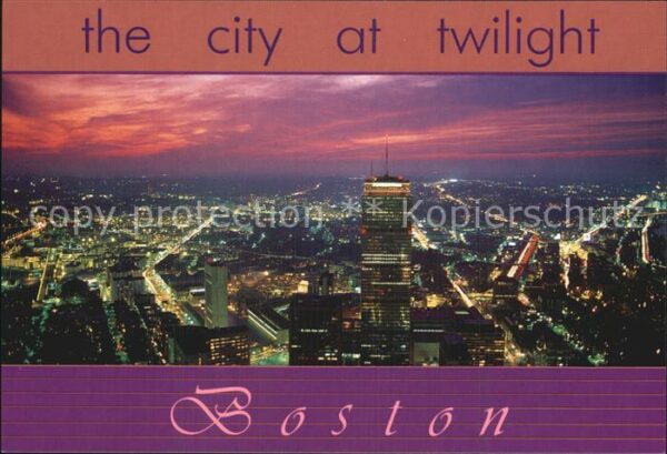 Boston Massachusetts The City at Twilight