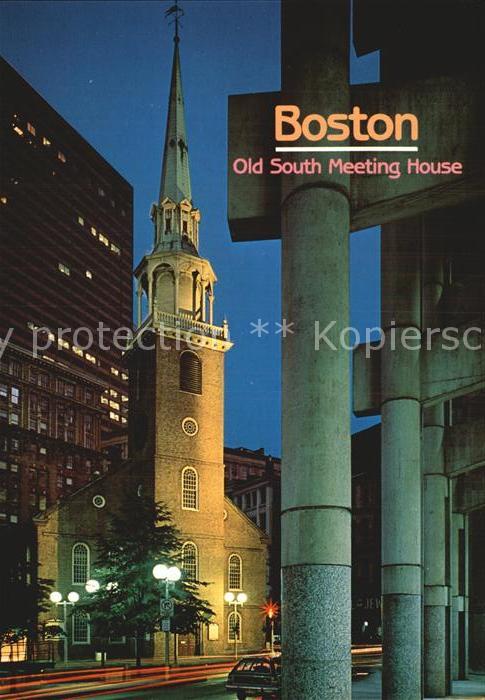 Boston Massachusetts The Old South Meeting House