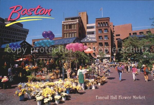 Boston Massachusetts Faneuil Hall Flower Market