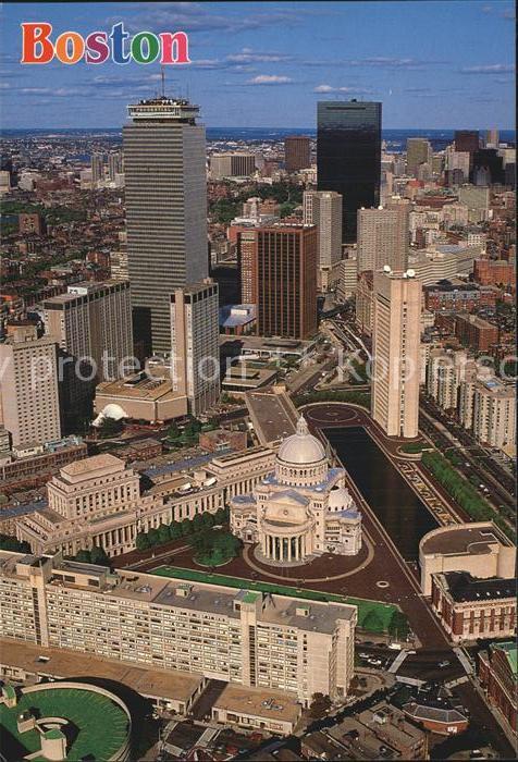 Boston Massachusetts Fliegeraufnahme The Back Bay