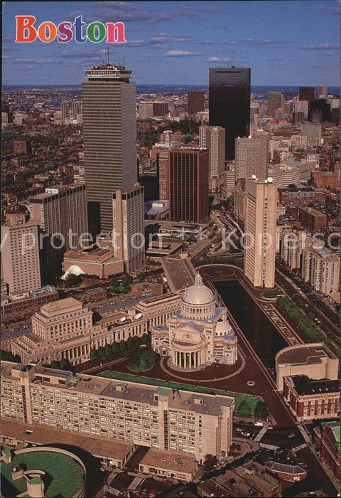 Boston Massachusetts Fliegeraufnahme The Back Bay