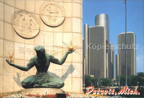 Detroit Michigan Spirit of Detroit