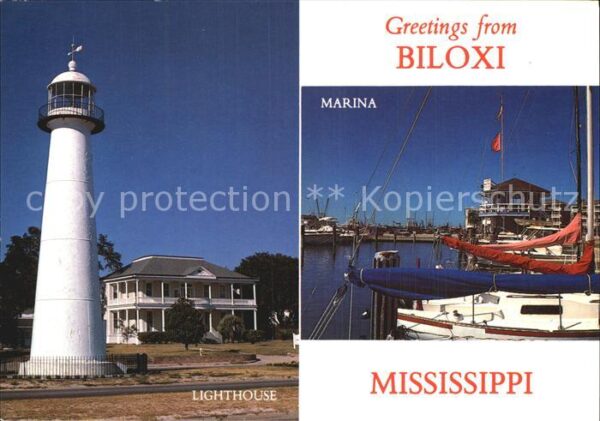 Biloxi Hafen Leuchtturm