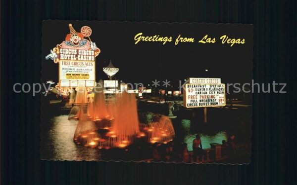 Las Vegas Nevada Circus Circus Hotel by Night
