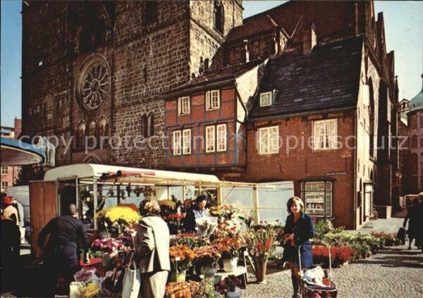 Bremen Frauenkirchhof Blumenmarkt
