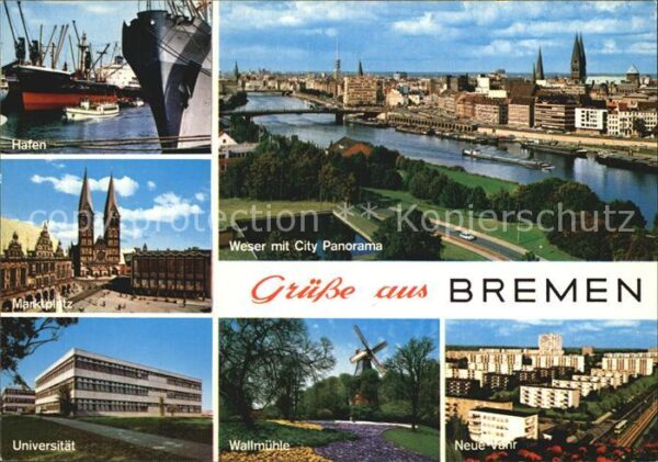 Bremen Hafen Marktplatz Universität