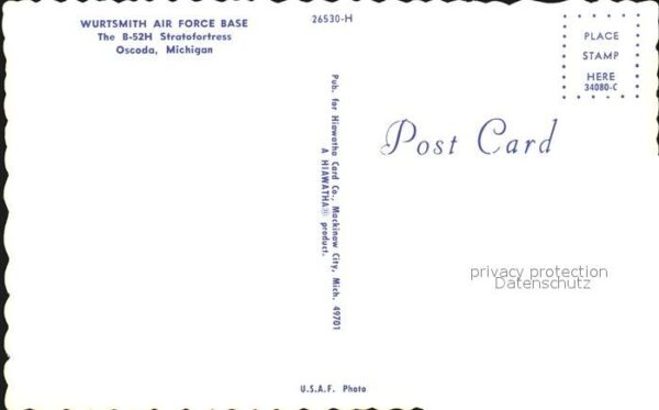 Flugzeuge Militaria Wurtsmith Air Force Base B-52H Stratofo – Bild 2