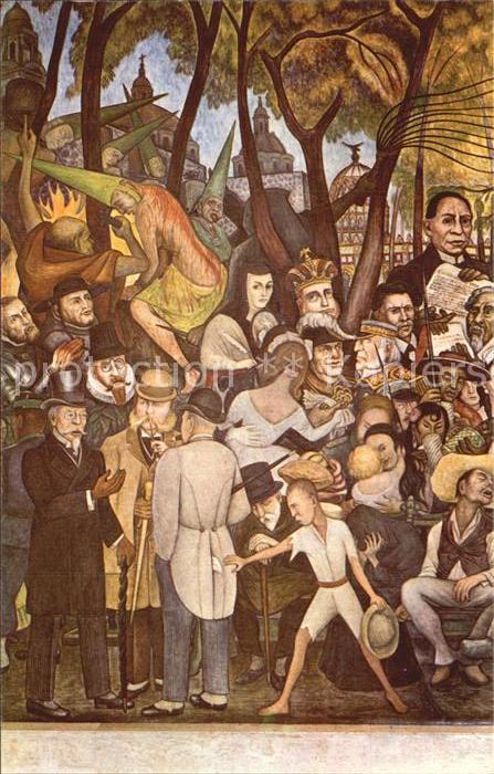 Kunsthandwerk Vista parcial Mural de Diego Rivera La