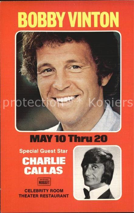 Saenger Band Bobby Vinton Charlie Callas John Ascuag