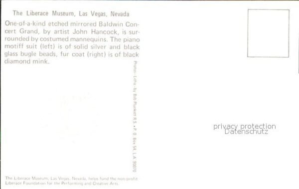 Klavier Liberace Museum Las Vegas Mirrored Bald – Bild 2