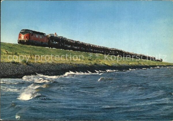 Eisenbahn Hindenburgdamm Autozug Sylt