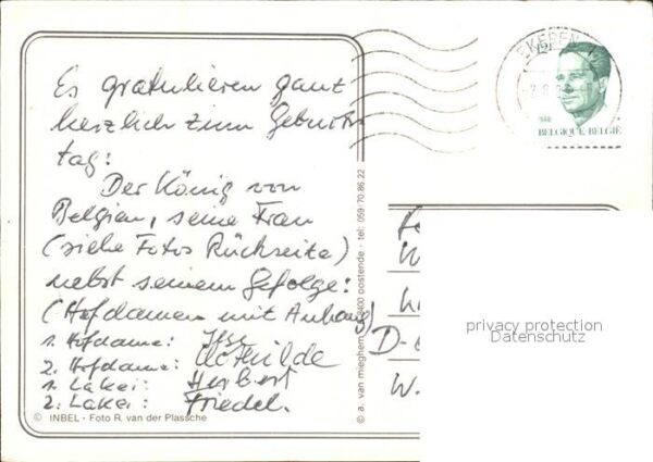 Adel Belgien Koning Boudewijn Reine Fabiola – Bild 2