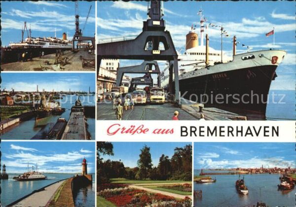 Dampfer Oceanliner Bremen Bremerhaven