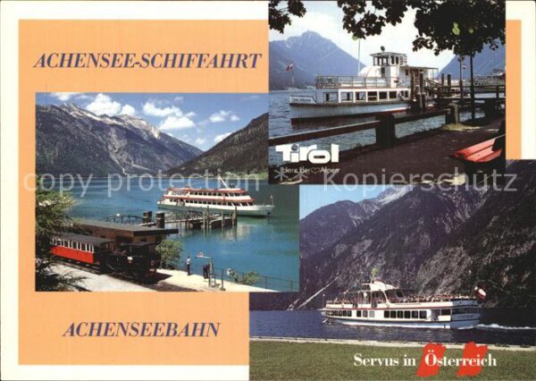 Motorschiffe Zahnradbahn Achensee Tirol