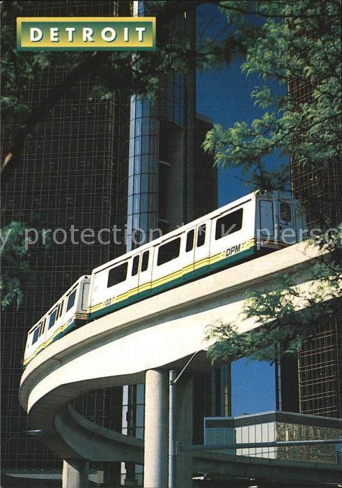 Eisenbahn Detroit People Mover Renaissance Center