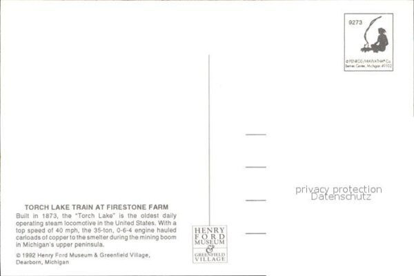 Lokomotive Torch Lake Train Firestone Farm – Bild 2
