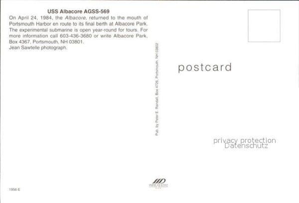 U-Boot Unterseeboot Submarine Sous-Marin USS Albacore AGSS-569 Portsmouth – Bild 2