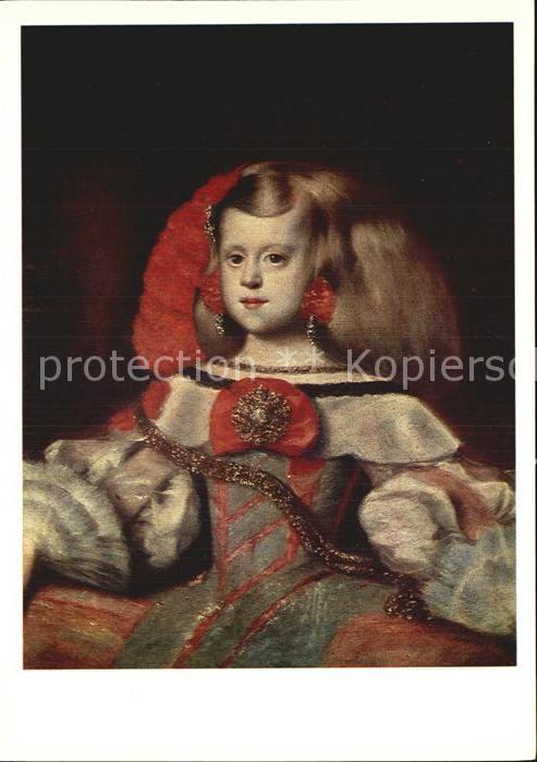 Kuenstlerkarte Alte Kuenstler Diego Velazquez Portrait of Infanta Mar