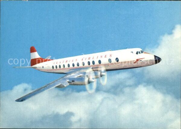 Flugzeuge Zivil Austrian Airlines Prop-Jet Vickers Visc