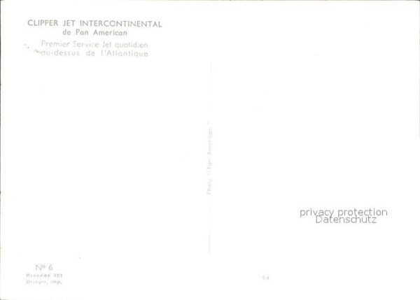 Flugzeuge Zivil Pan American Clipper Jet Intercontinent – Bild 2