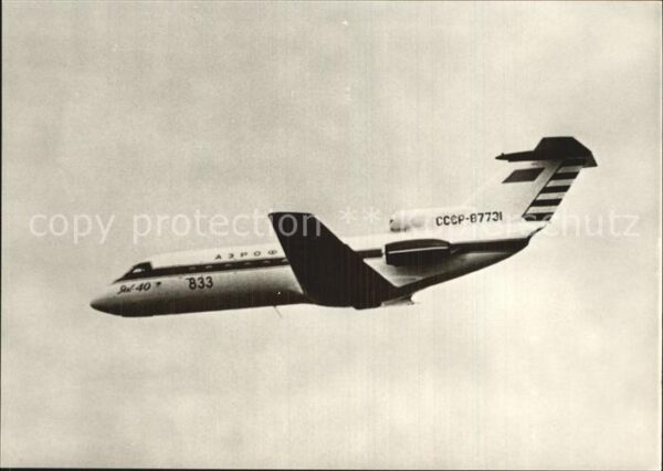 Flugzeuge Zivil Kurzstrecken-Verkehrsflugzeug Jak-40 Ru