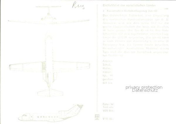 Flugzeuge Zivil Kurzstrecken-Verkehrsflugzeug Jak-40 Ru – Bild 2