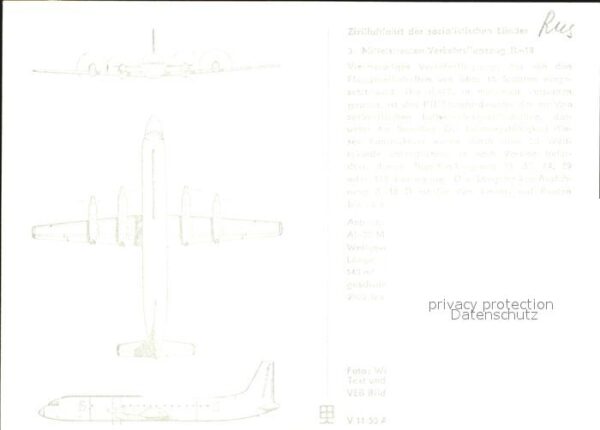 Flugzeuge Zivil Mittelstrecken-Verkehrsflugzeug IL-18 R – Bild 2