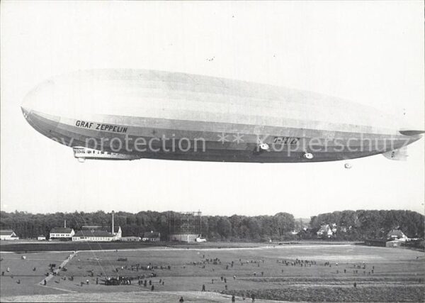 Zeppelin Luftschiff LZ 127  Graf Zeppelin Landun