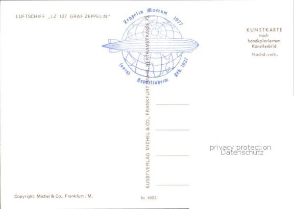 Zeppelin Luftschiff LZ 127 Graf Zepplein – Bild 2