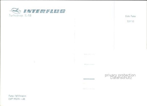 Flugzeuge Zivil Interflug Turboprop IL-18 DM-STB – Bild 2