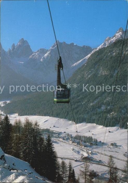 Seilbahn Dolomiti Val Pusteria Sesto Funivia Mon