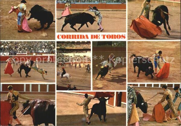 Stierkampf Corrida de Toros Banderillas Paseillo R
