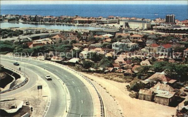 Curacao Niederlaendische Antillen New Bridge with Modern Market Building