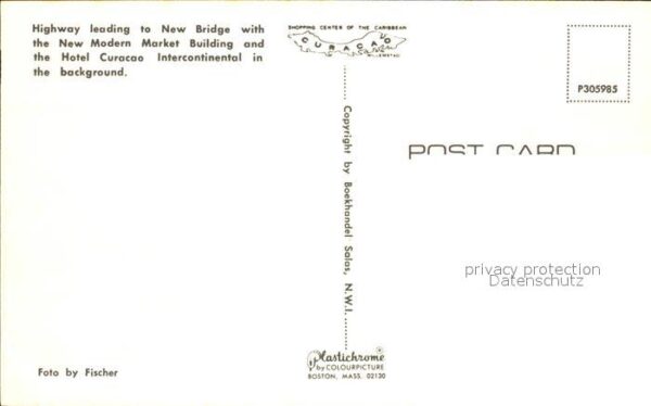 Curacao Niederlaendische Antillen New Bridge with Modern Market Building – Bild 2